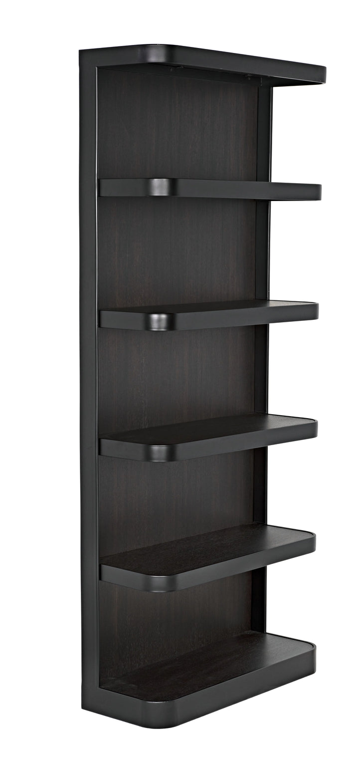 American Home Furniture | Noir - Dido Bookcase, Black Metal