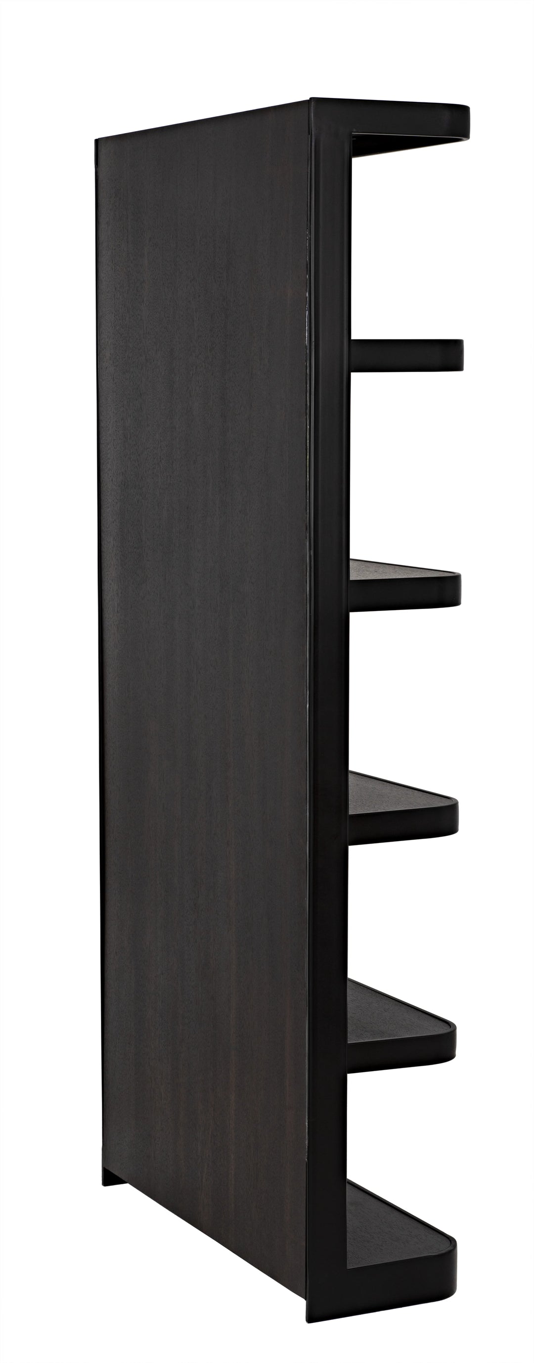 American Home Furniture | Noir - Dido Bookcase, Black Metal