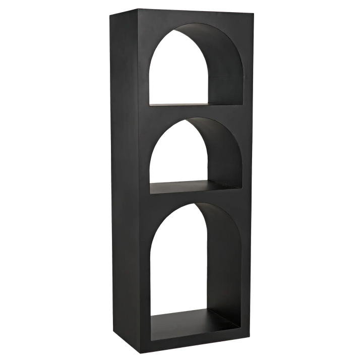 American Home Furniture | Noir - Aqueduct Bookcase, A, Black Metal