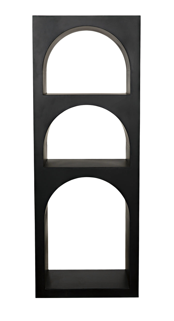 American Home Furniture | Noir - Aqueduct Bookcase, A, Black Metal