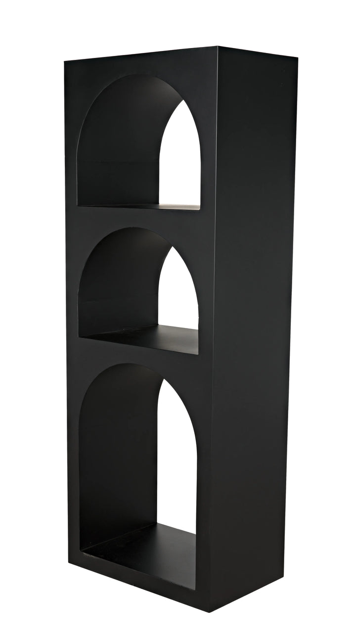 American Home Furniture | Noir - Aqueduct Bookcase, A, Black Metal