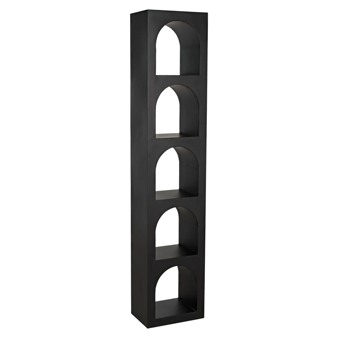 American Home Furniture | Noir - Aqueduct Bookcase, C, Black Metal