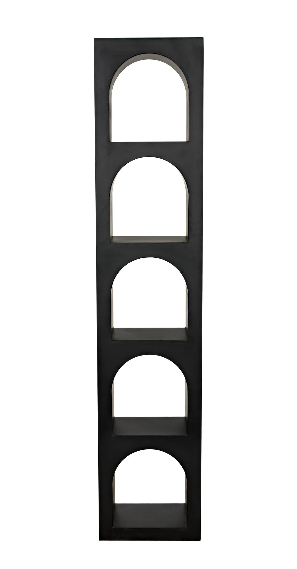 American Home Furniture | Noir - Aqueduct Bookcase, C, Black Metal