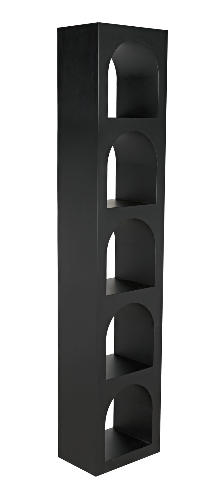 American Home Furniture | Noir - Aqueduct Bookcase, C, Black Metal