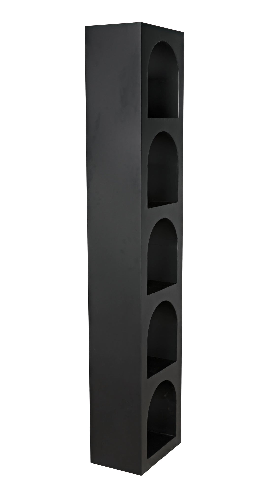 American Home Furniture | Noir - Aqueduct Bookcase, C, Black Metal