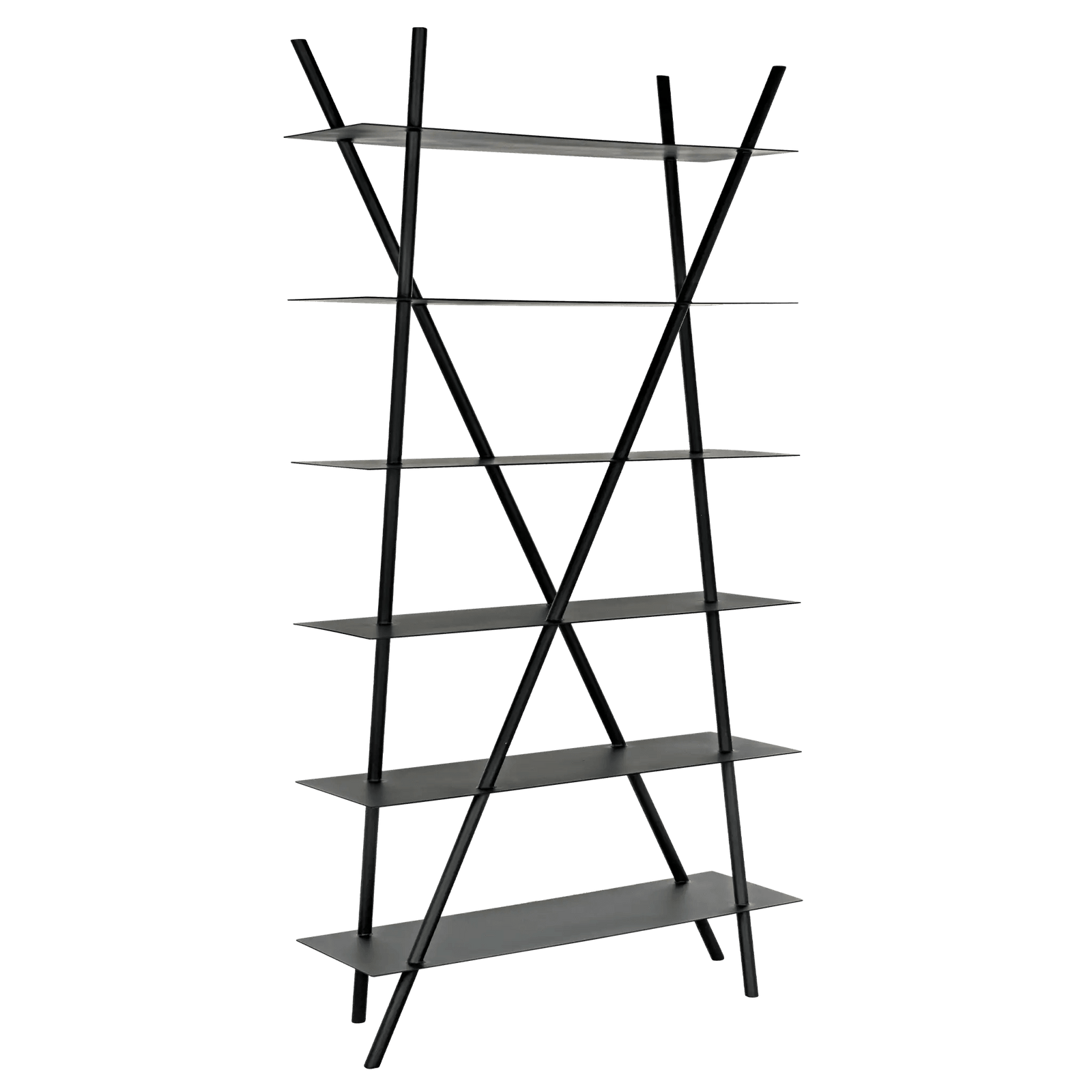Noir Siddhartha Bookcase, Black Metal BOOKCASES + SHELVES