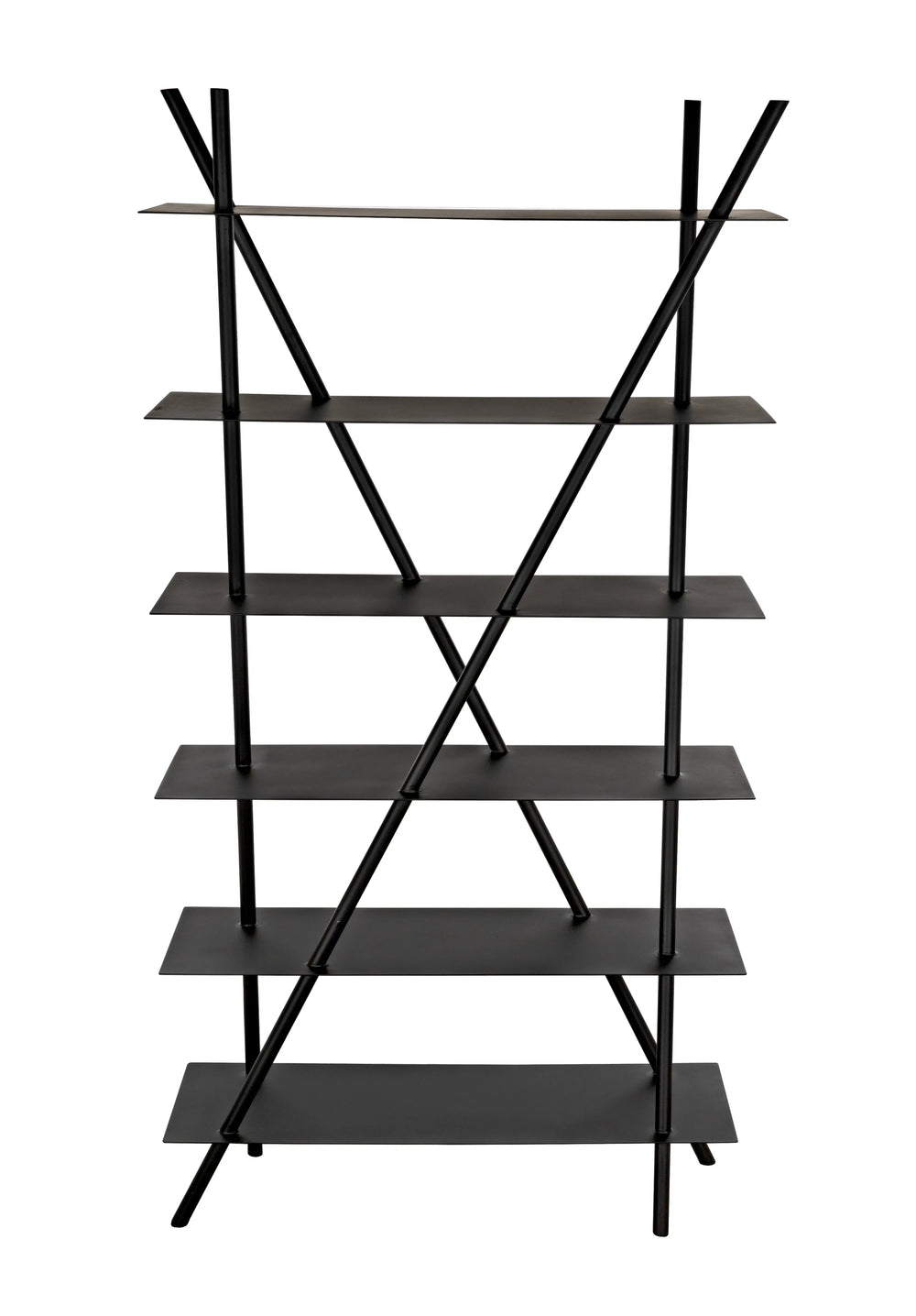 American Home Furniture | Noir - Siddhartha Bookcase, Black Metal