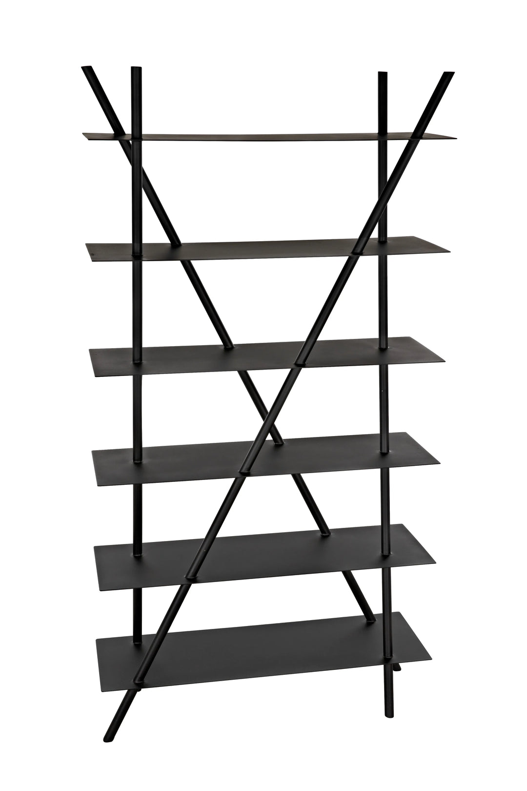 American Home Furniture | Noir - Siddhartha Bookcase, Black Metal