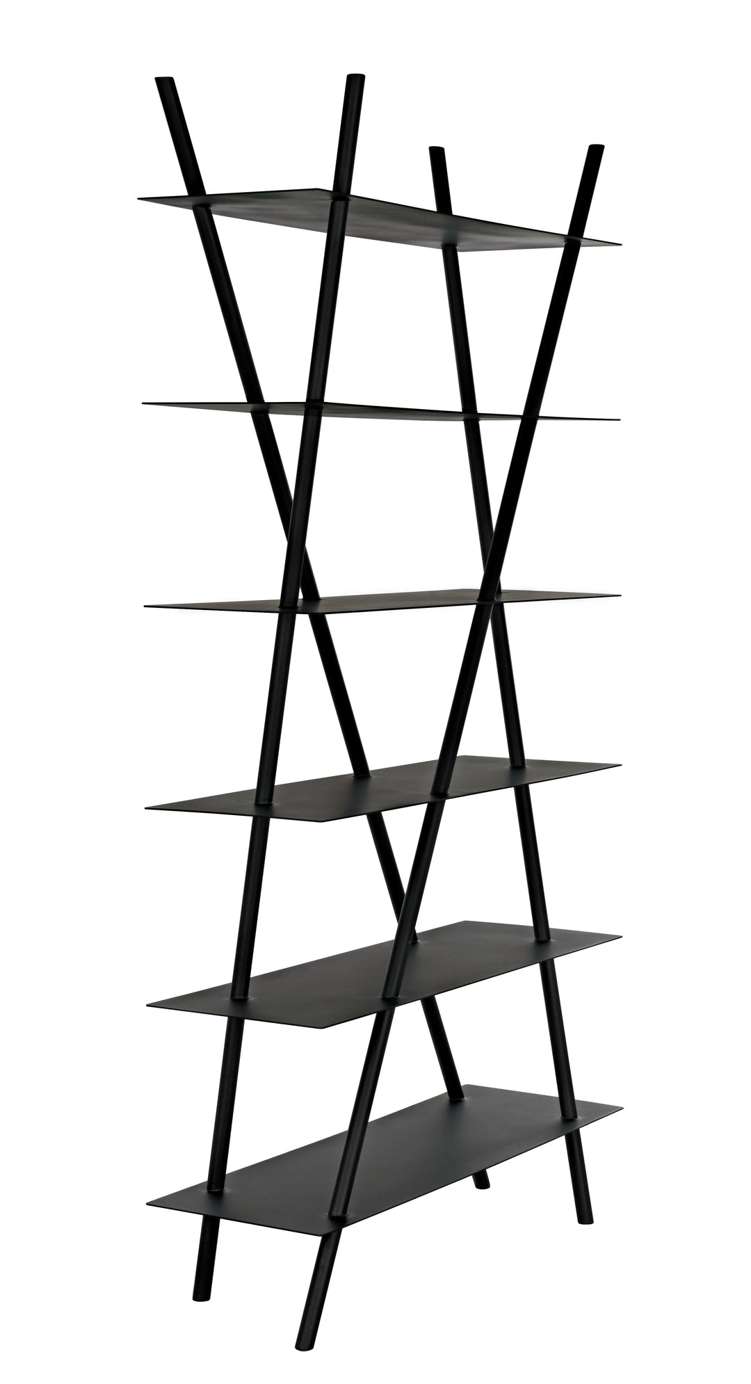 American Home Furniture | Noir - Siddhartha Bookcase, Black Metal