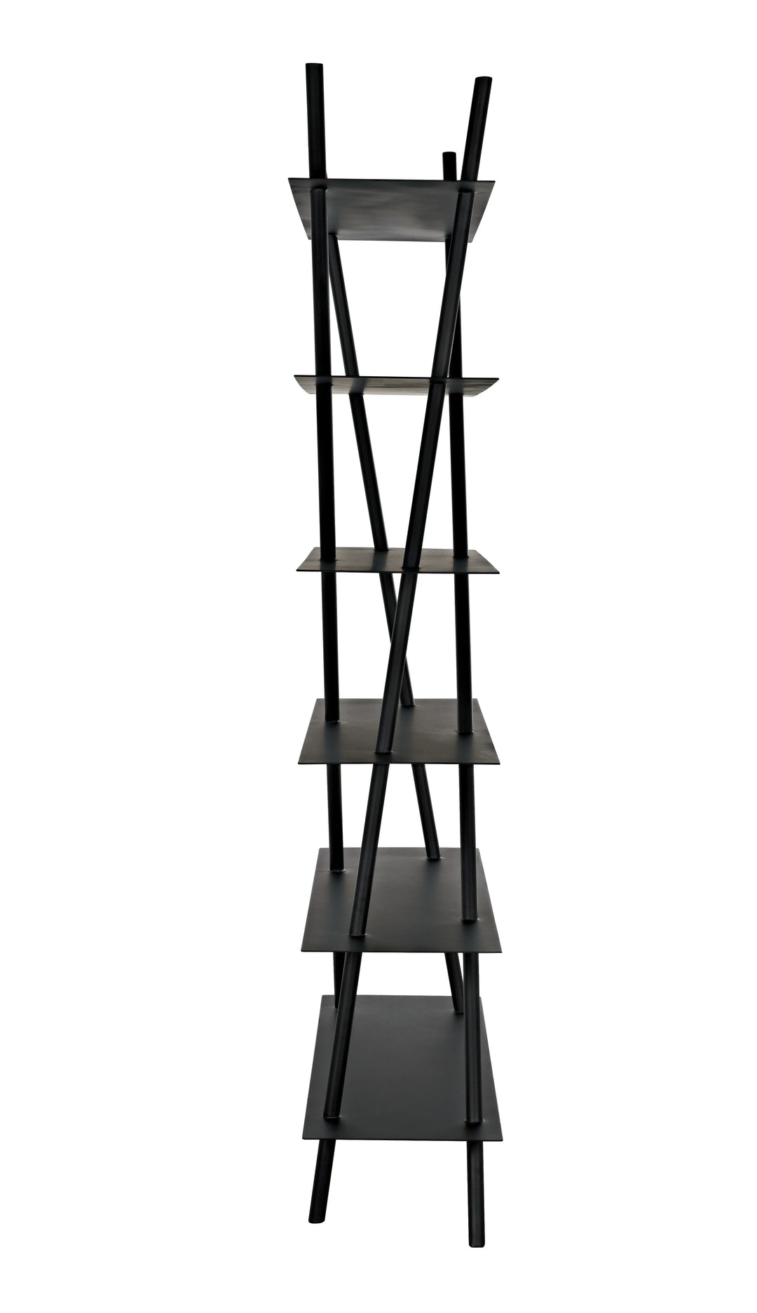 American Home Furniture | Noir - Siddhartha Bookcase, Black Metal