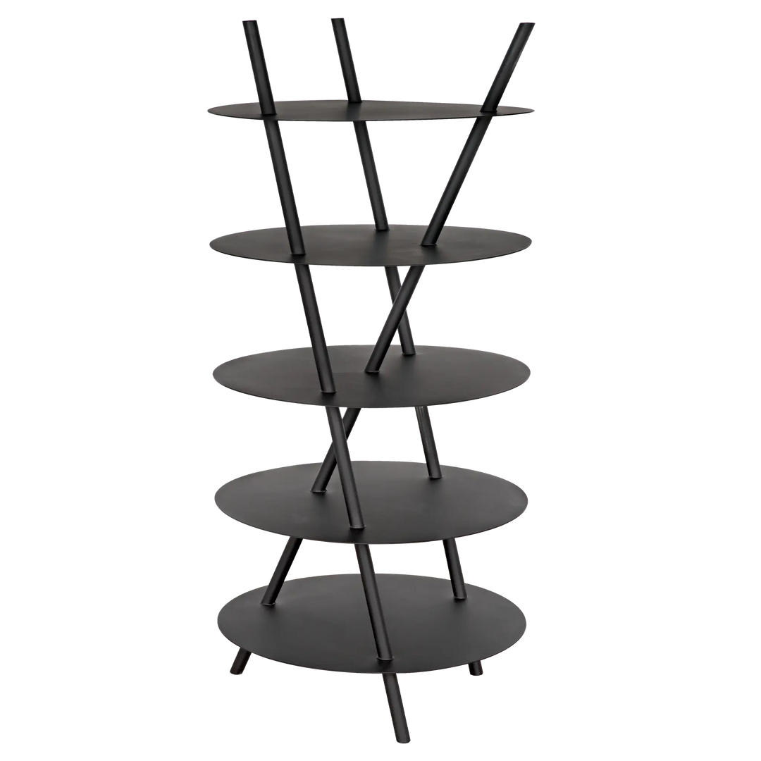 American Home Furniture | Noir - Gautama Shelf, Black Metal