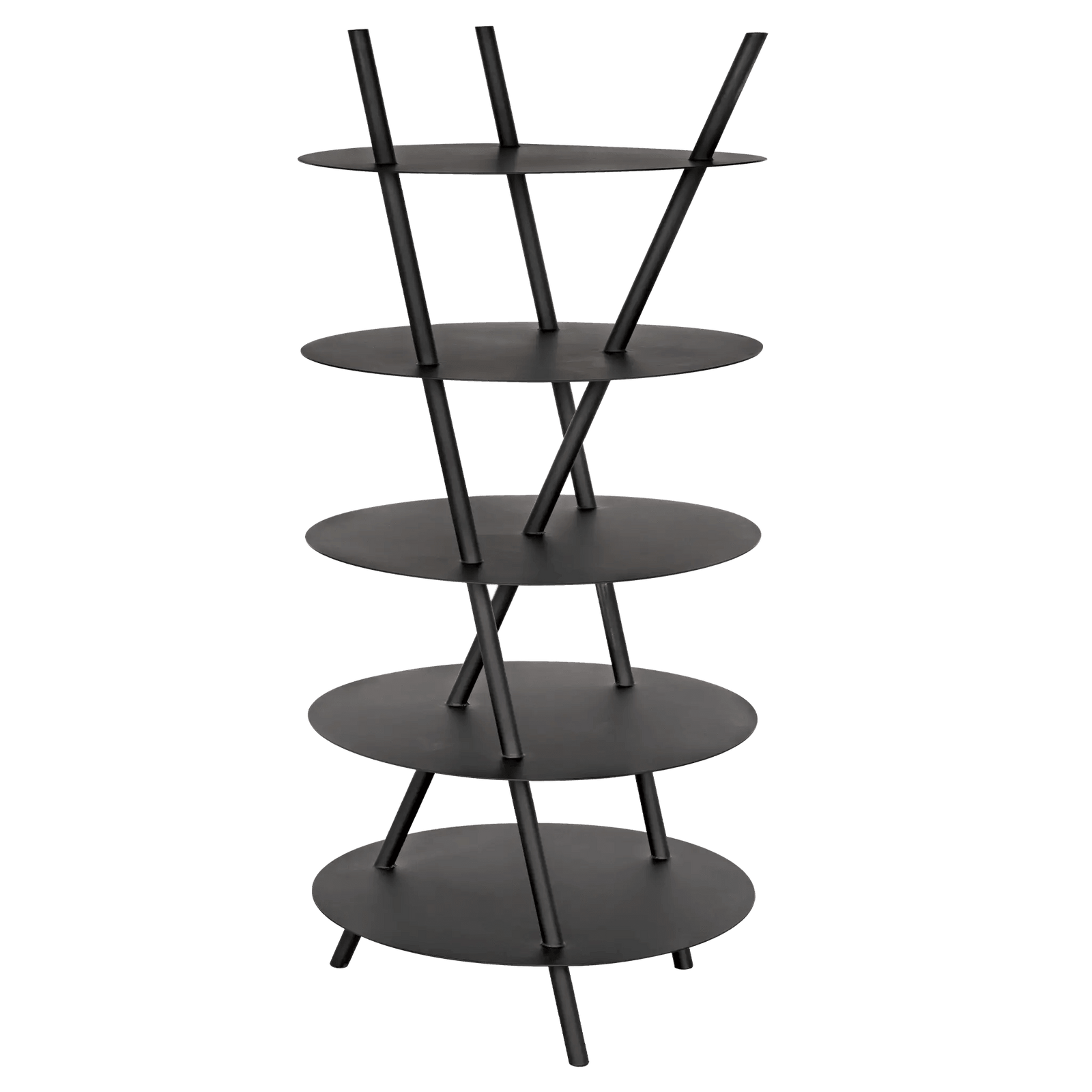 Noir Gautama Shelf, Black Metal BOOKCASES + SHELVES