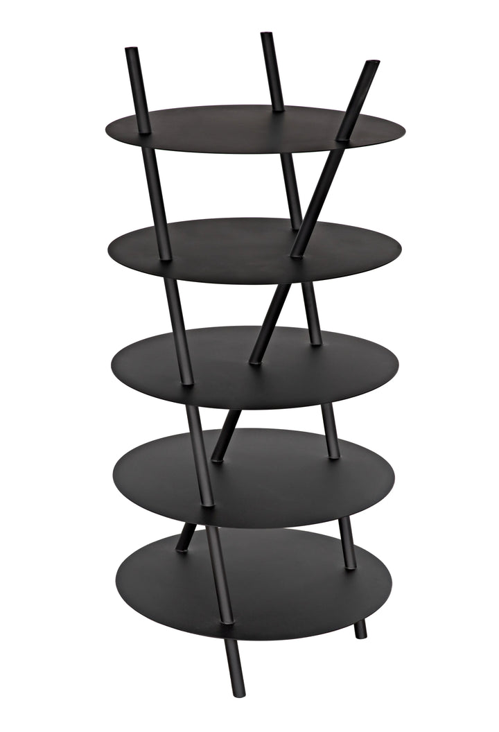 American Home Furniture | Noir - Gautama Shelf, Black Metal