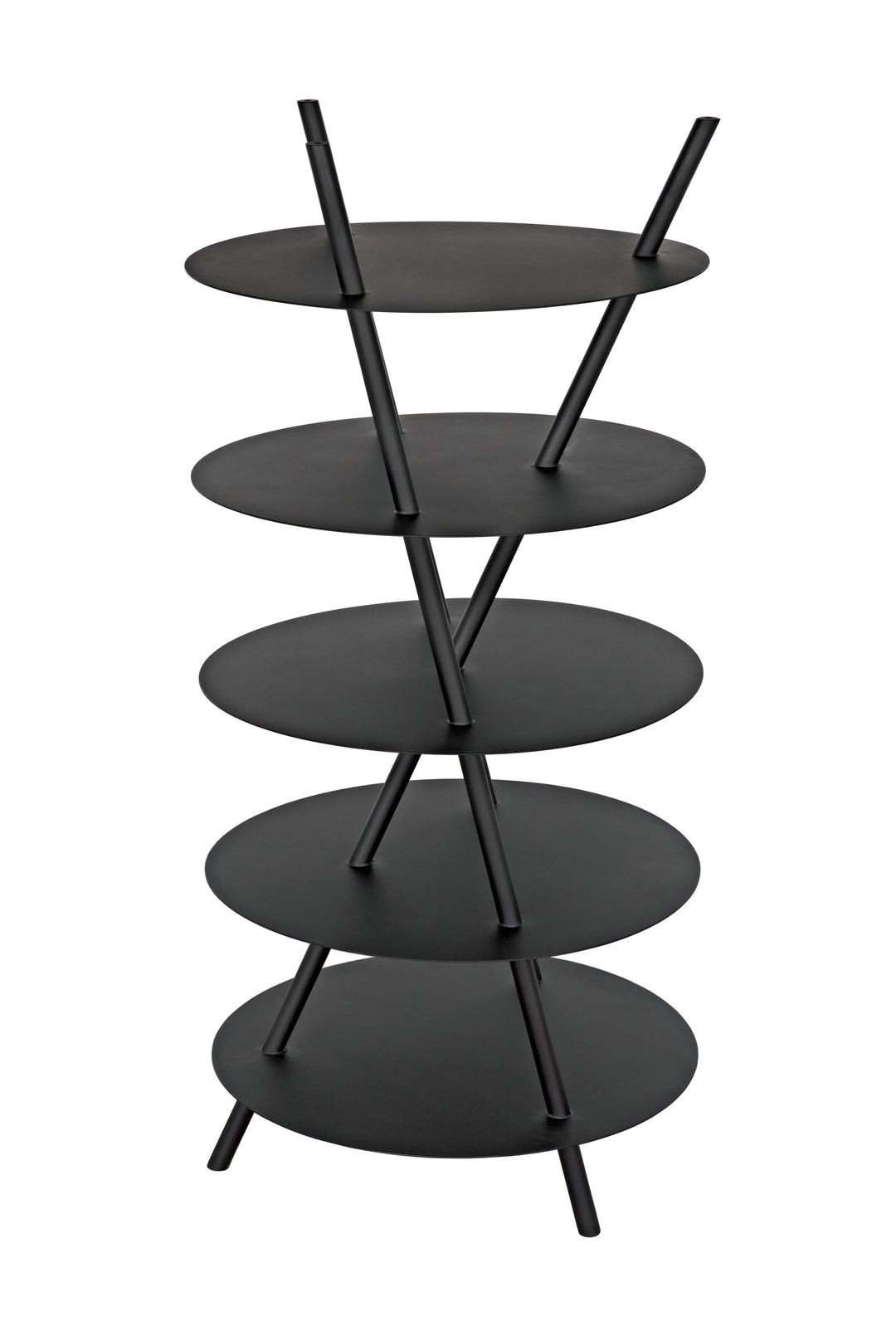 American Home Furniture | Noir - Gautama Shelf, Black Metal