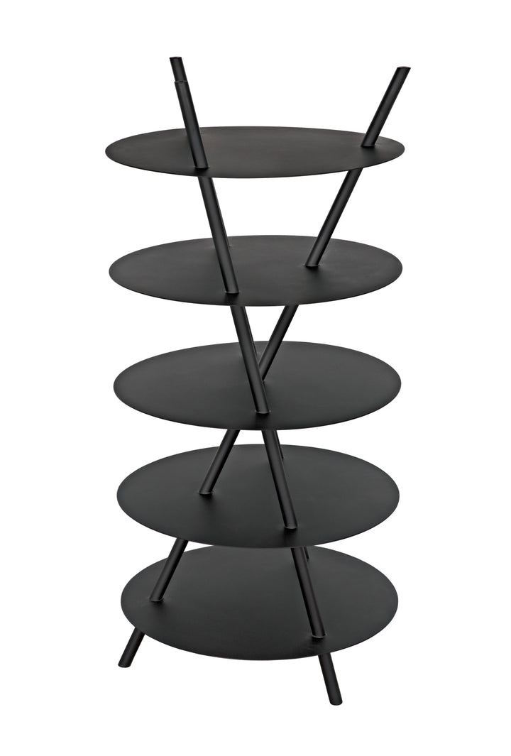 American Home Furniture | Noir - Gautama Shelf, Black Metal