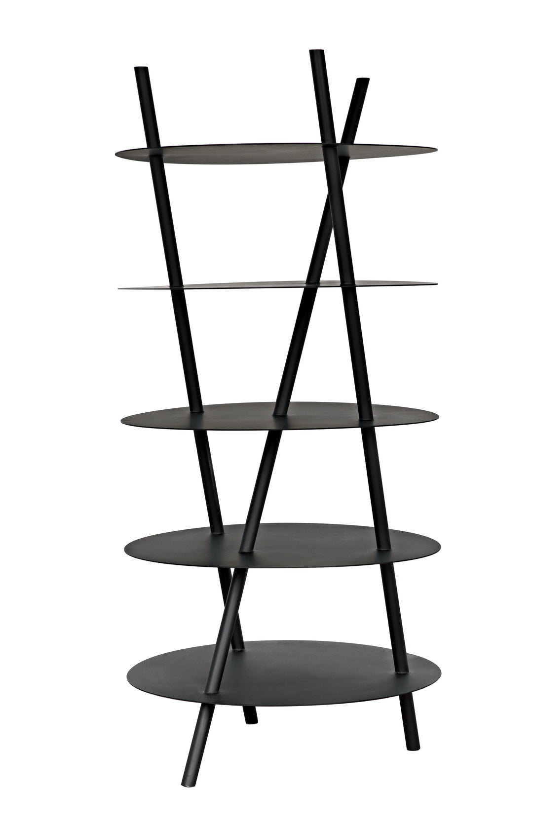 American Home Furniture | Noir - Gautama Shelf, Black Metal