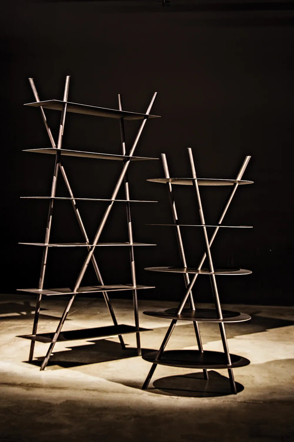 American Home Furniture | Noir - Gautama Shelf, Black Metal