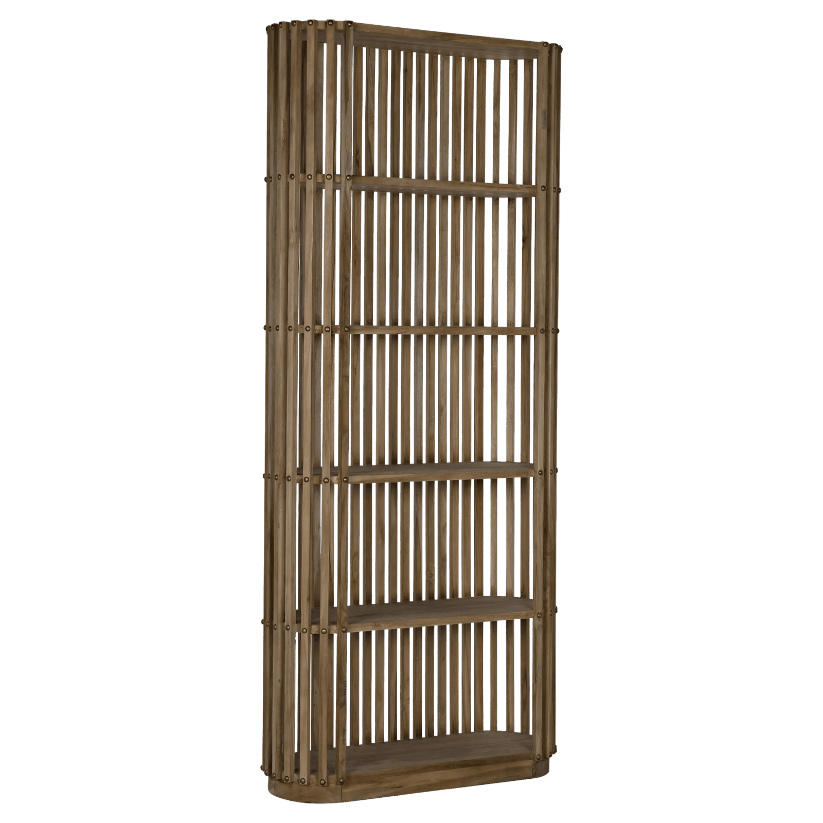 Noir Small Opal Bookcase, Teak BOOKCASES + SHELVES