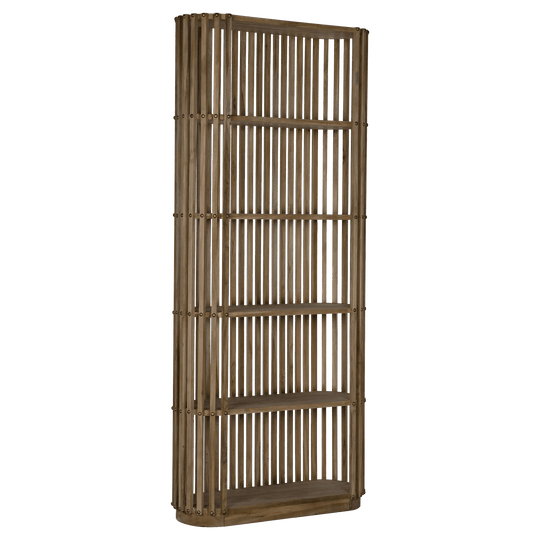 Noir Small Opal Bookcase, Teak BOOKCASES + SHELVES