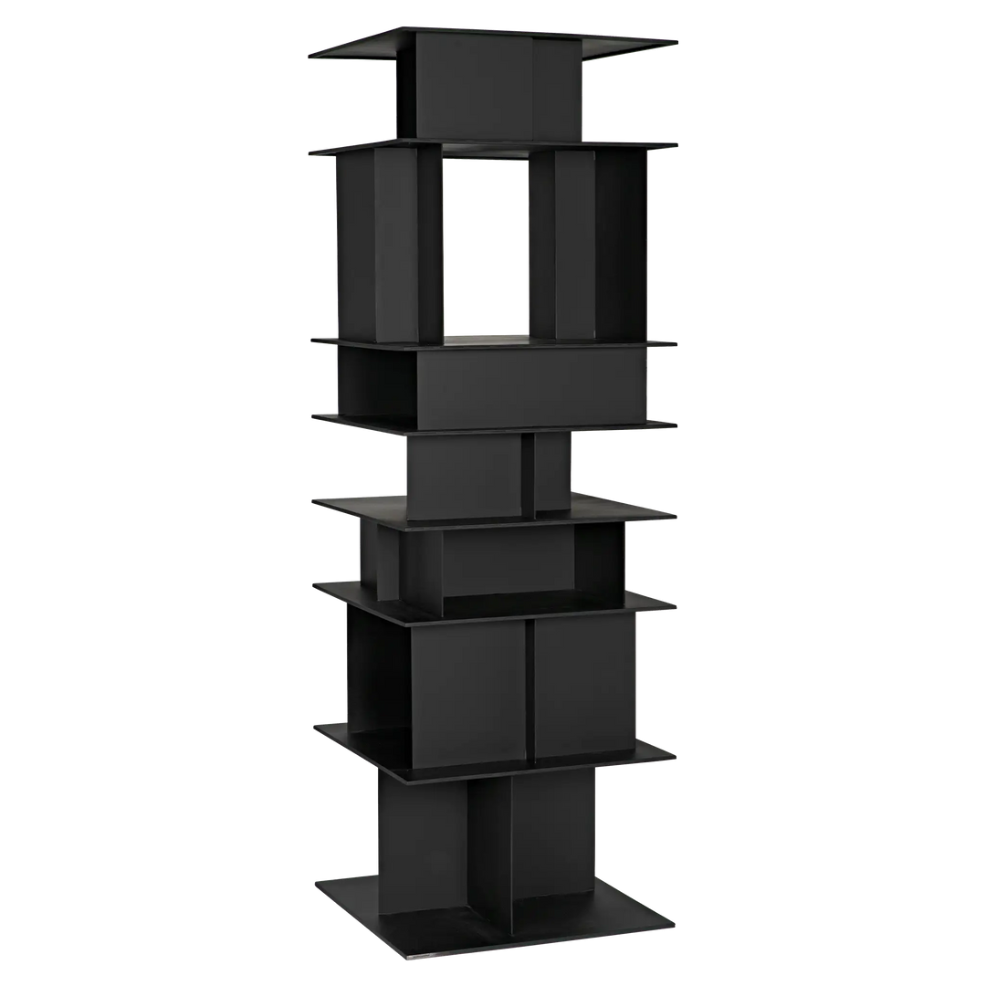 American Home Furniture | Noir - Pisa Shelf, Black Steel