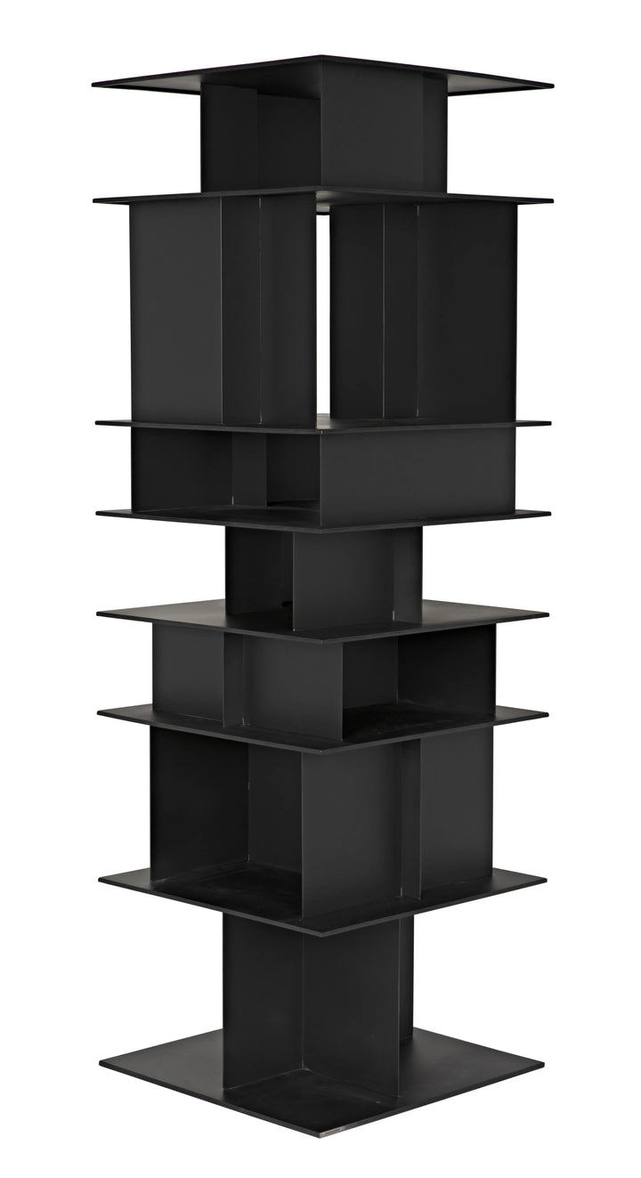 American Home Furniture | Noir - Pisa Shelf, Black Steel