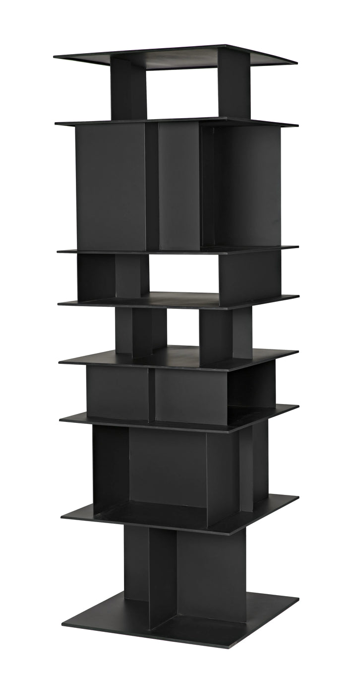 American Home Furniture | Noir - Pisa Shelf, Black Steel