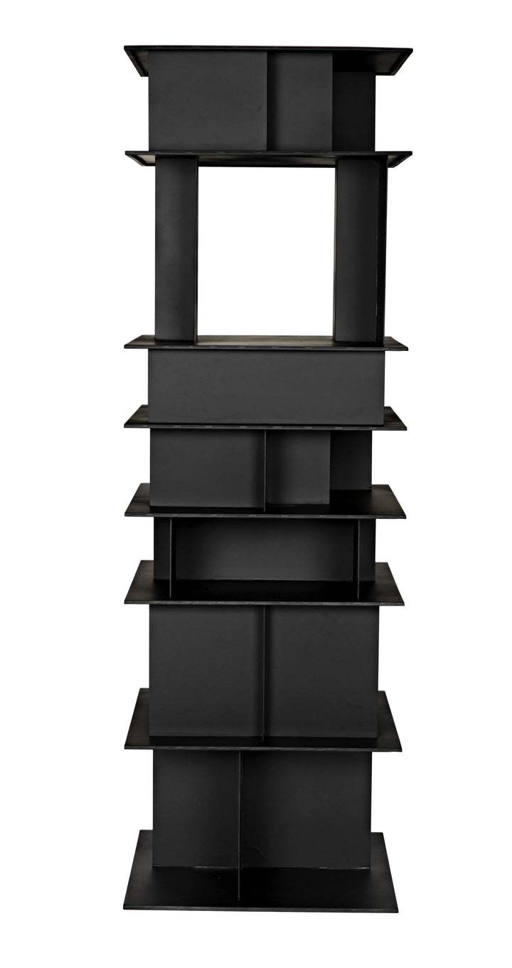 American Home Furniture | Noir - Pisa Shelf, Black Steel