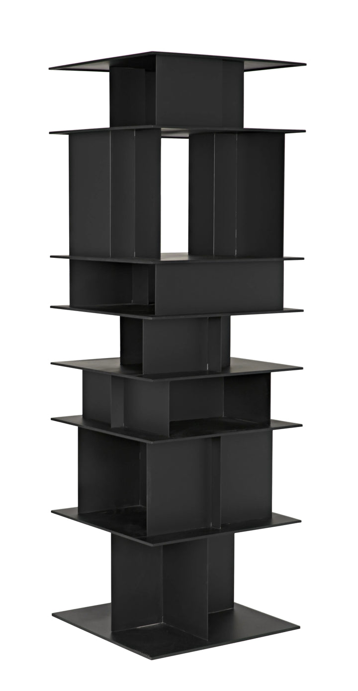 American Home Furniture | Noir - Pisa Shelf, Black Steel