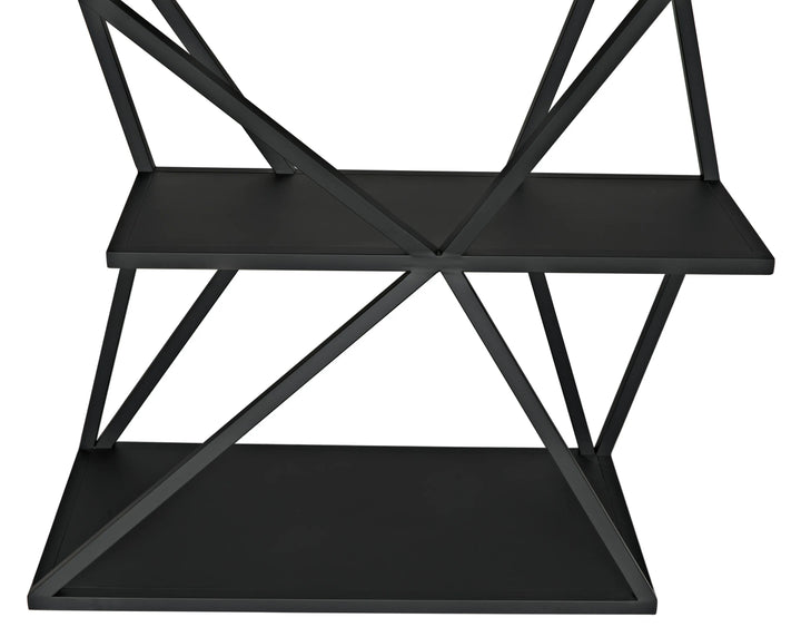 American Home Furniture | Noir - Sutro Shelf, Black Steel