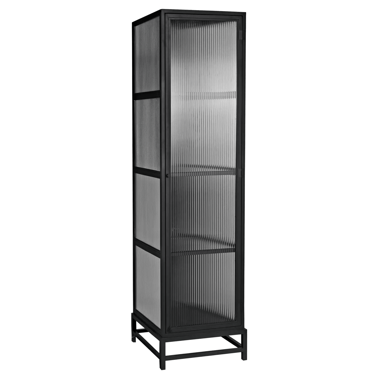 Noir Chandler Tall Cabinet, Black Steel CABINETS