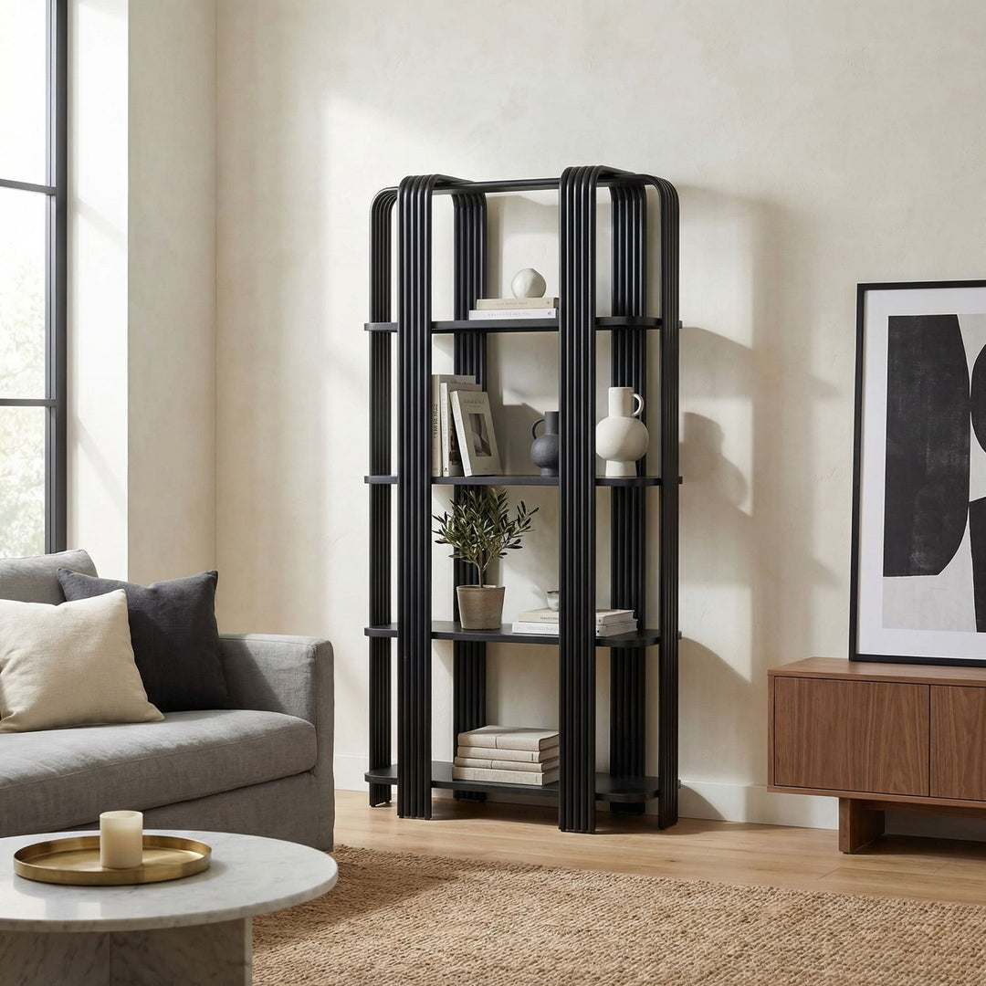Noir - Giza Bookcase - GBCS266MTB