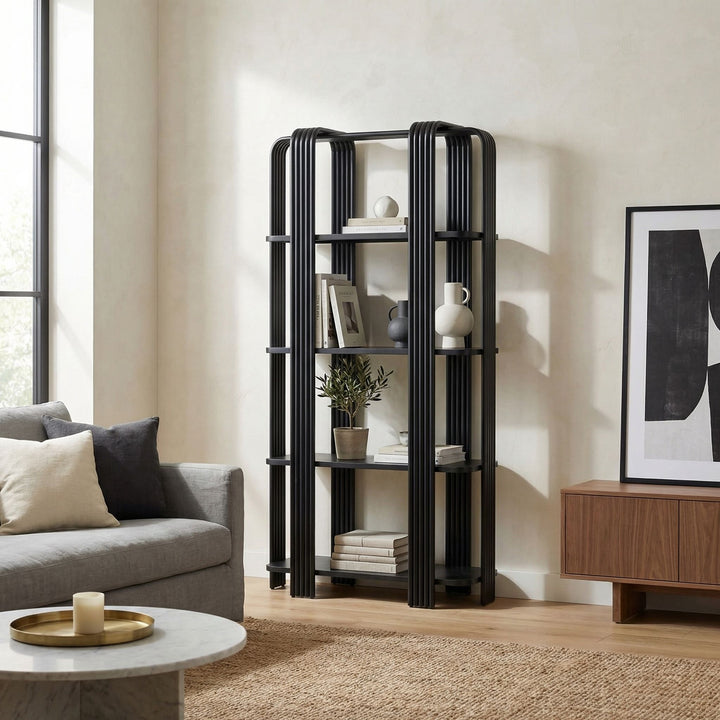 Noir - Giza Bookcase - GBCS266MTB