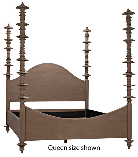 Noir - Ferrett Bed, Cal-King, Weathered - GBED109CKWEA