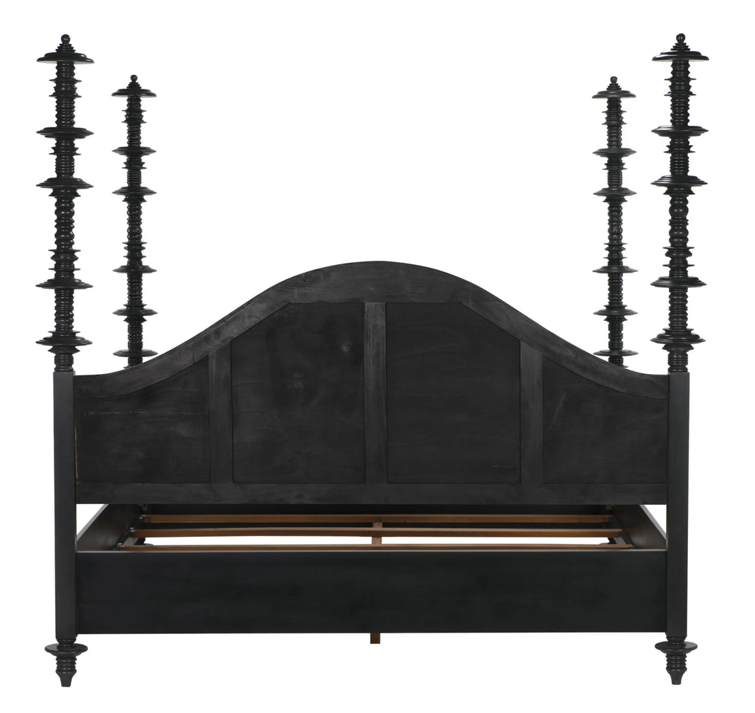 American Home Furniture | Noir - Ferret Bed, Eastern King, Pale