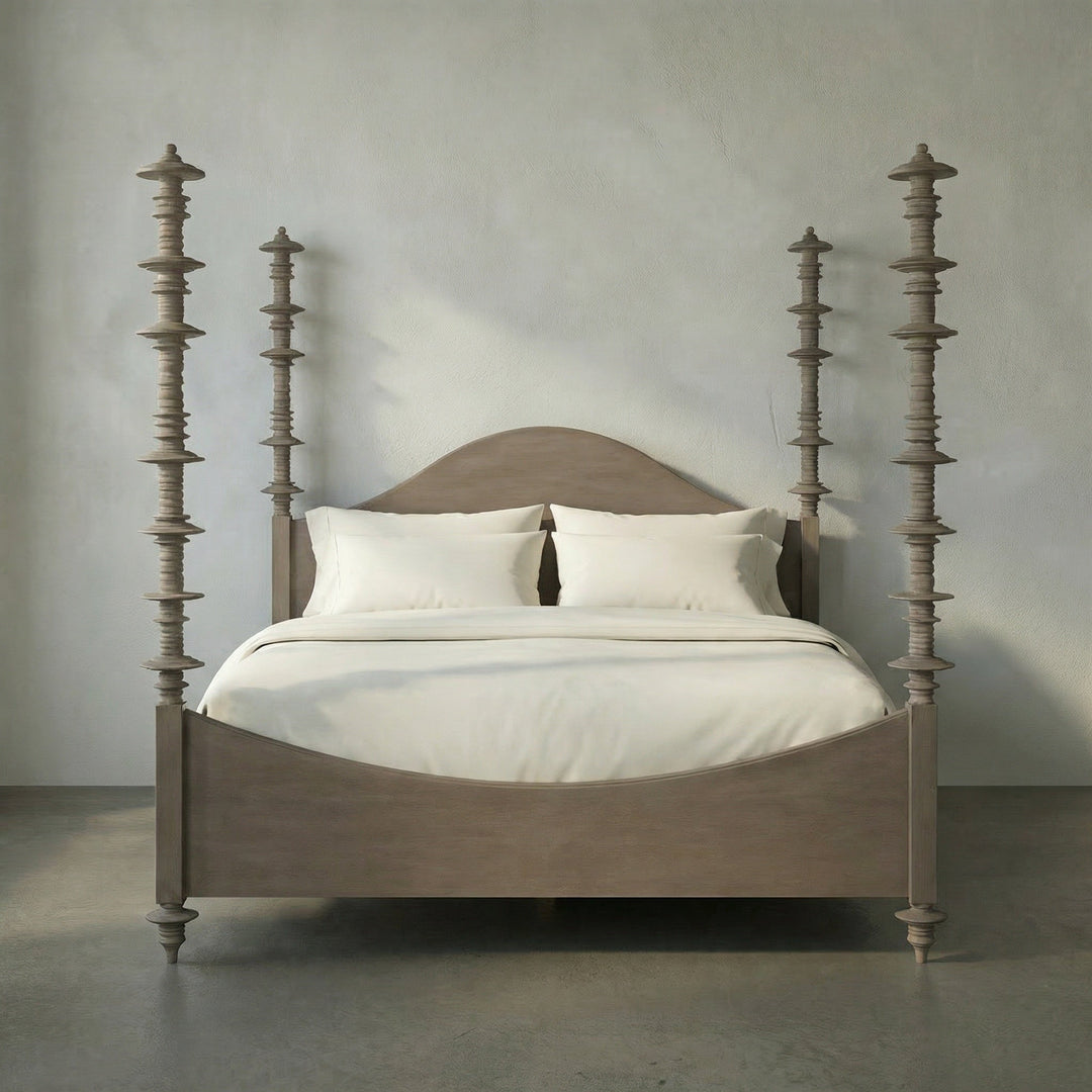 Noir Ferret Bed, Eastern King - Weathered