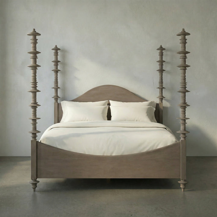 Noir Ferret Bed, Eastern King - Weathered