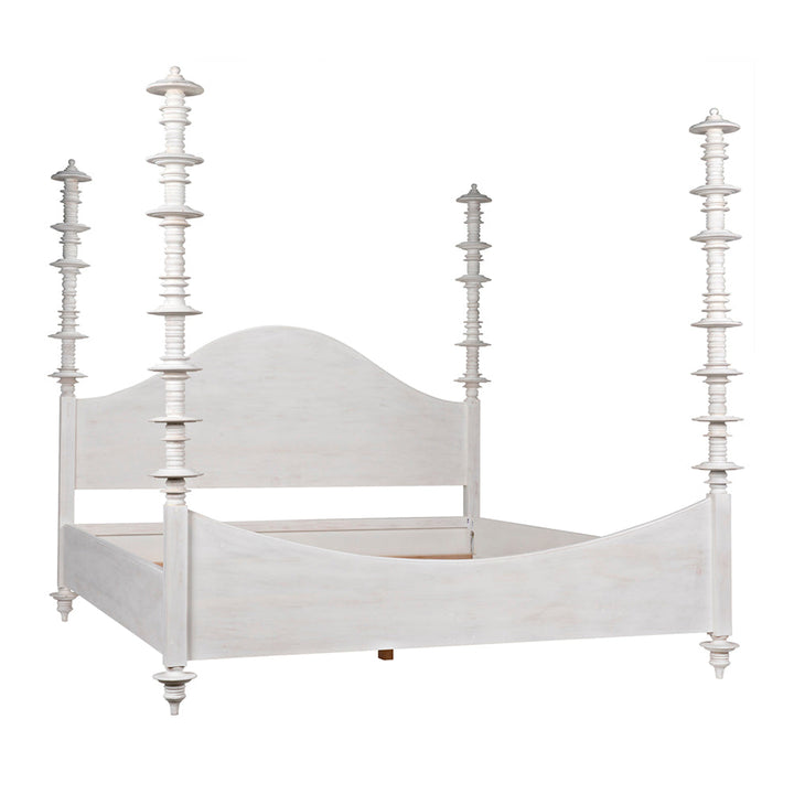 Noir Ferret Bed, Eastern King - White Wash