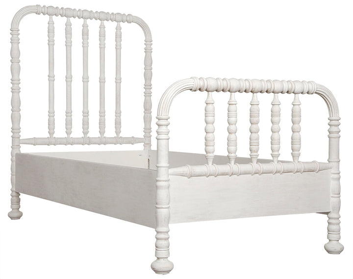 Noir Bachelor Bed, Queen - White Wash