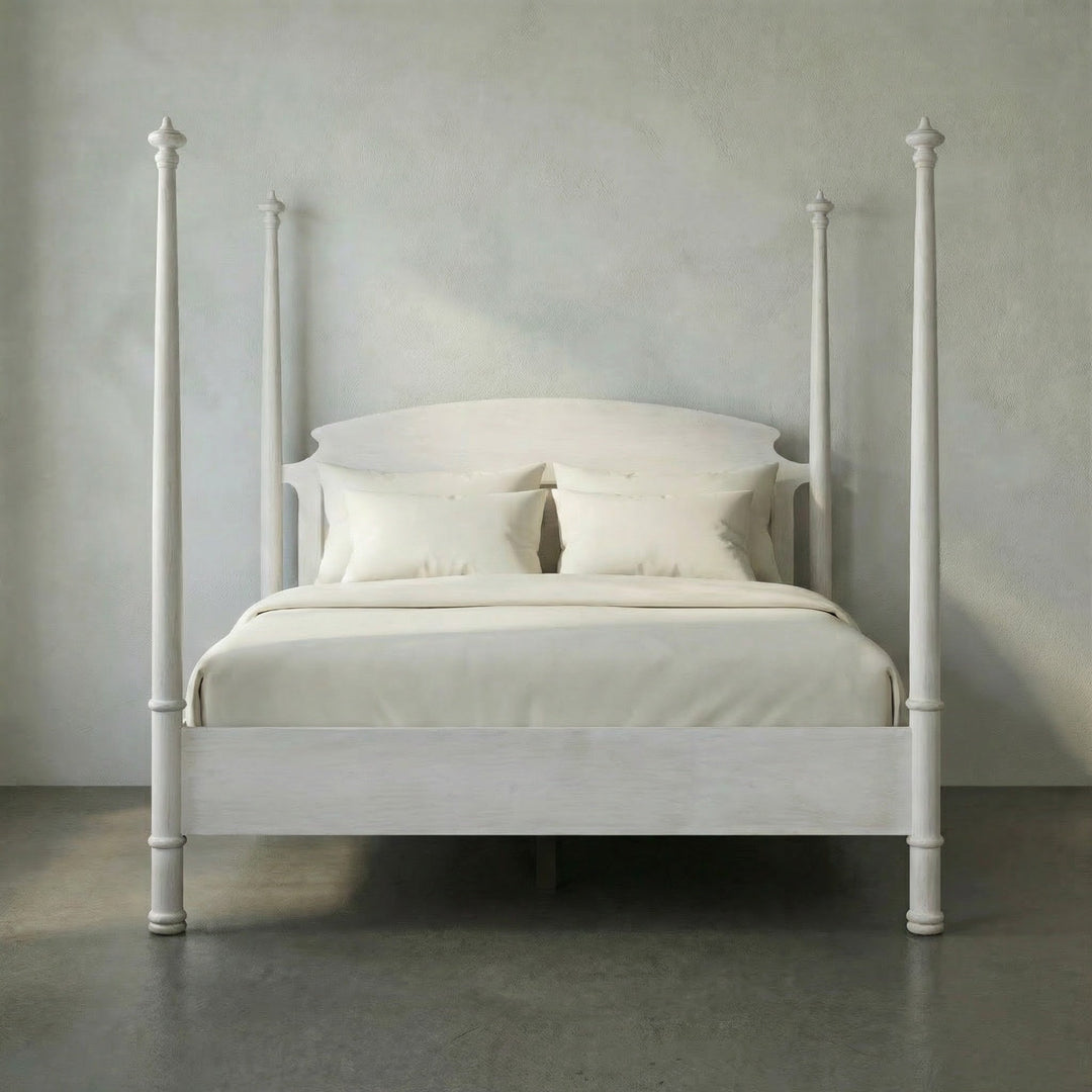 Noir New Douglas Bed, Eastern King - White Wash