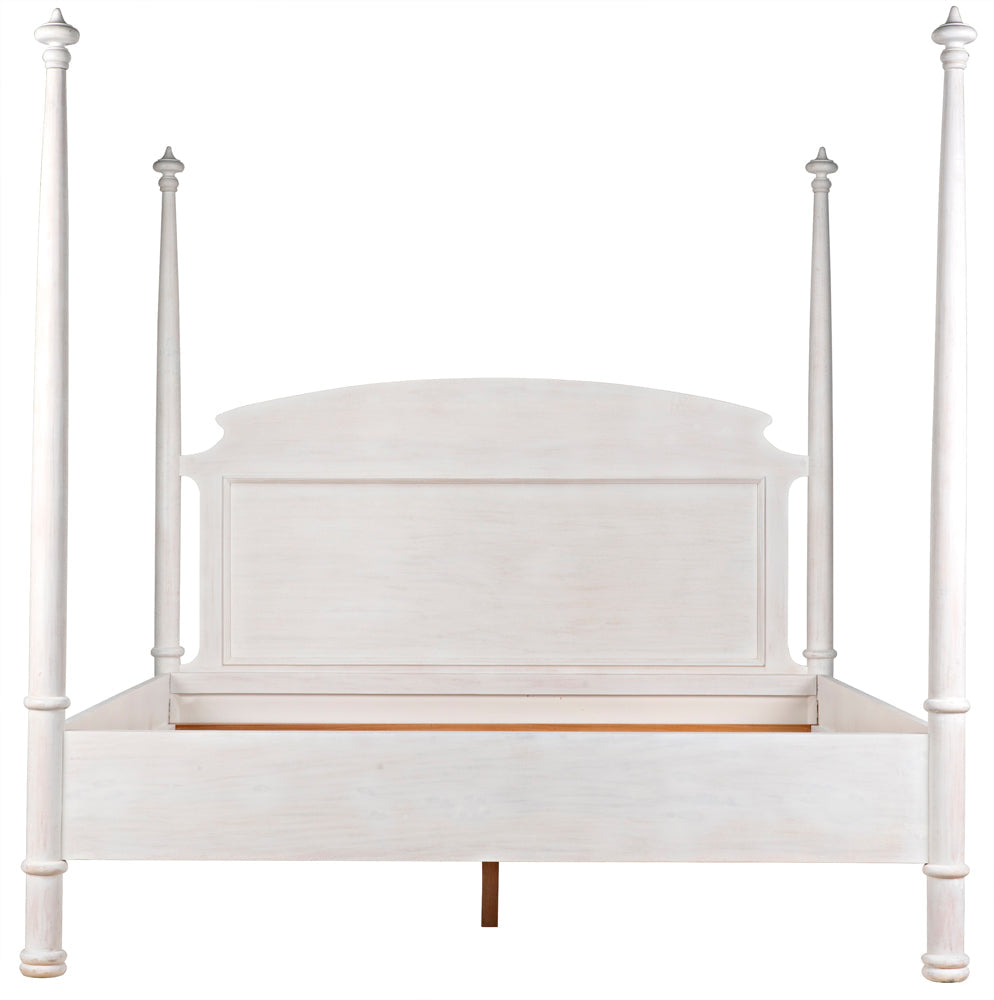 Noir New Douglas Bed, Eastern King - White Wash