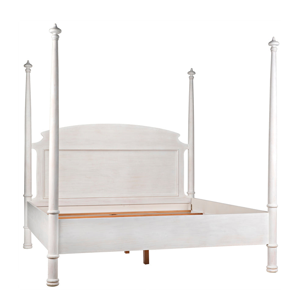 Noir New Douglas Bed, Eastern King - White Wash