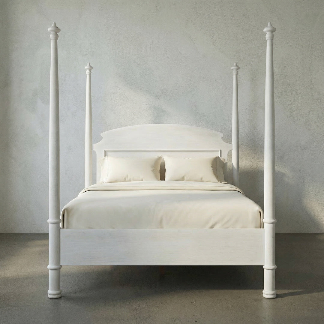 Noir New Douglas Bed, Queen - White Wash