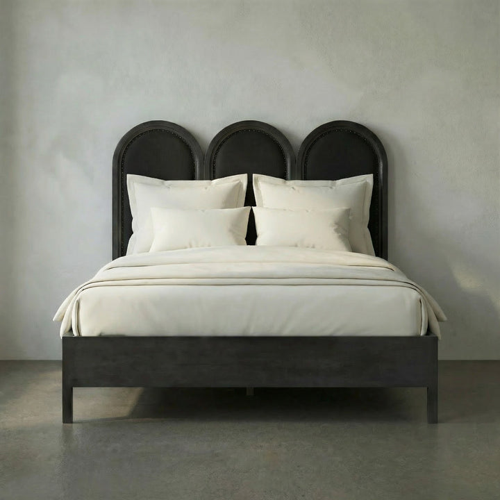 Noir - Arch Bed, Eastern King, Pale - GBED137EKP