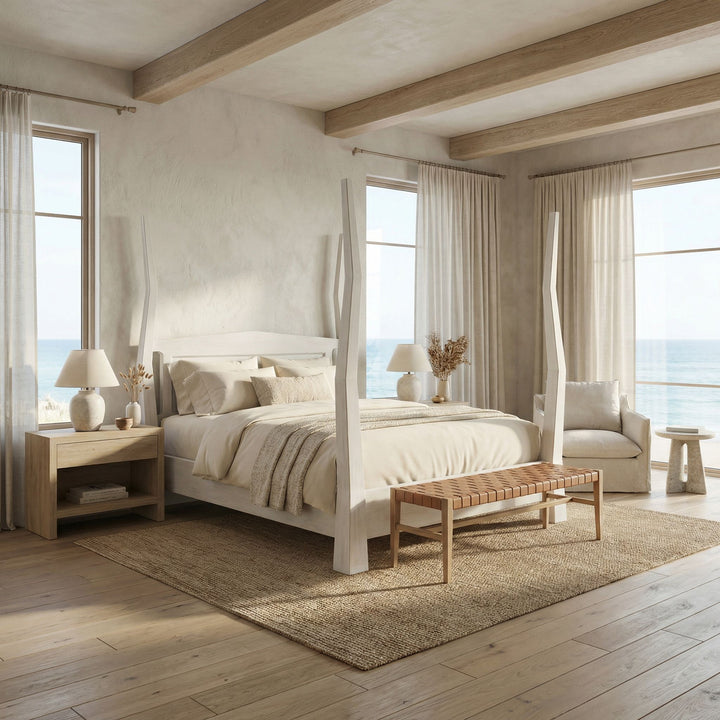 Noir - Patras Bed, California King - GBED138CKWH