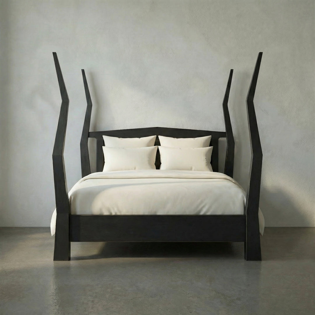 Noir - Patras Bed, Queen - GBED138QHB
