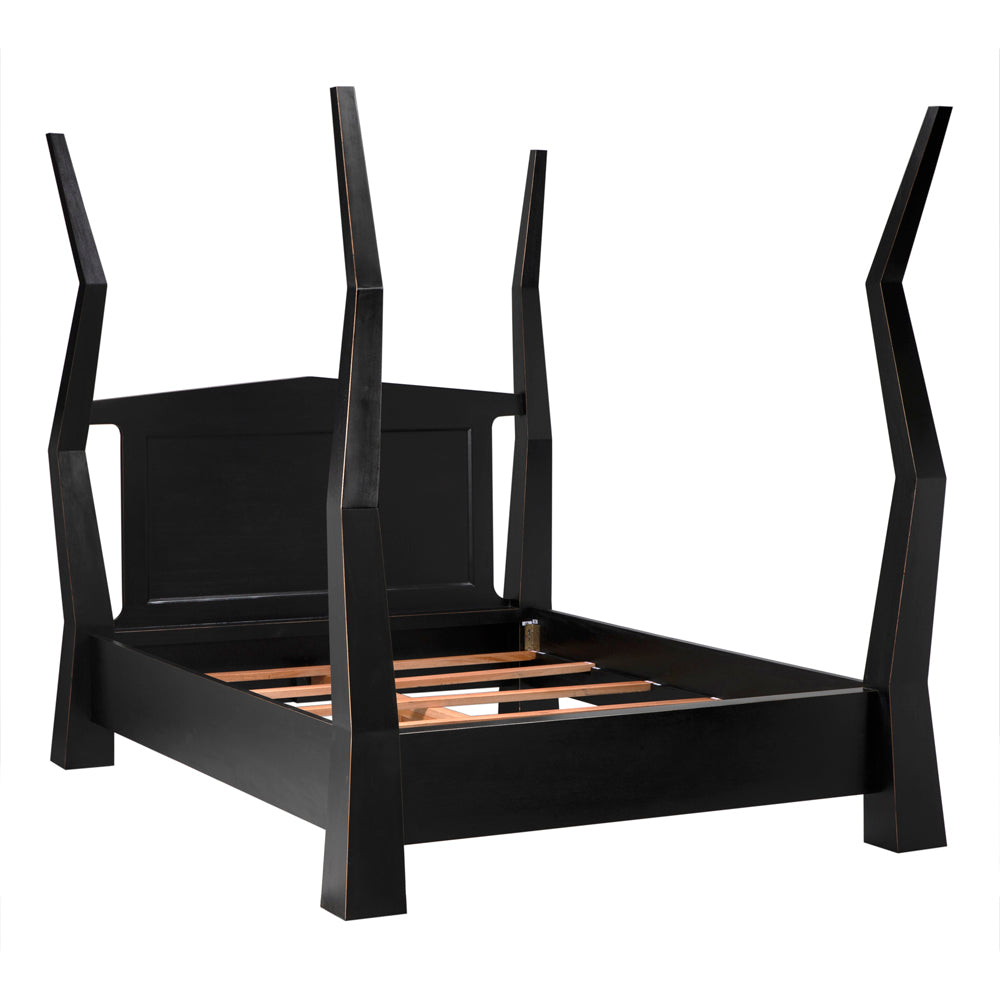 Noir - Patras Bed, Queen - GBED138QHB
