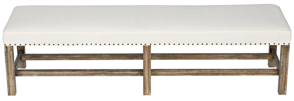 American Home Furniture | Noir - Sweden Bench, Grey Wash