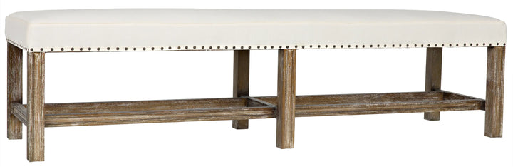 American Home Furniture | Noir - Sweden Bench, Grey Wash