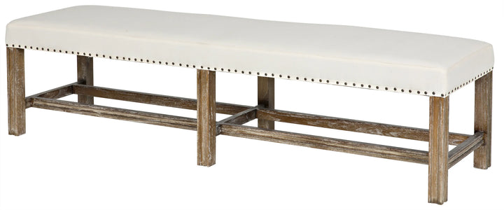 American Home Furniture | Noir - Sweden Bench, Grey Wash