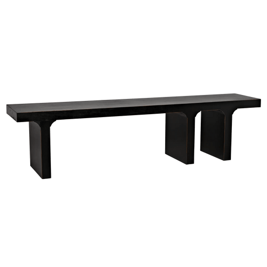 Noir Kir Bench, Hand Rubbed Black BENCHES